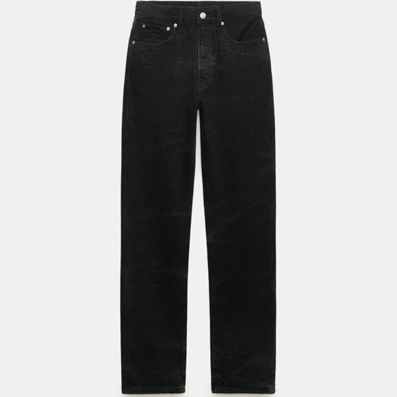 ZARA RELAXED MID WAIST JEANS ZW COLLECTION - Picture 5 of 9